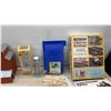 Image 6 : HO Scale Model Train Buildings, AHM Cokeville Lighted Passenger Station, Citibank, Turntable and Mo