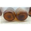 Image 5 : Six Vintage Amber Glass Purex / Bleach Gallon Jugs With Handles, Late 1920s to 1940s