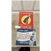 Image 1 : Coca-Cola and Pepsi-Cola Reproduction Metal Signs, Largest 12.5 x 15.75"