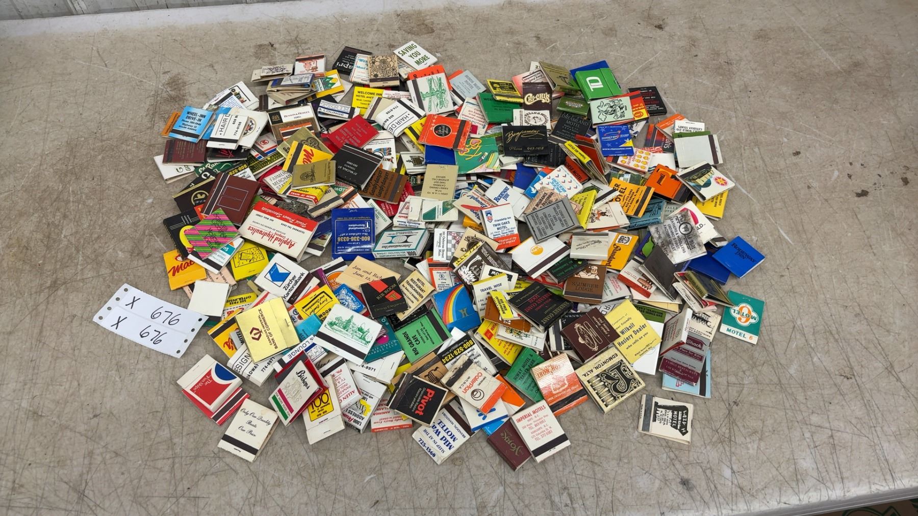 Large Collection of Vintage Advertising Matchbooks from Hotels