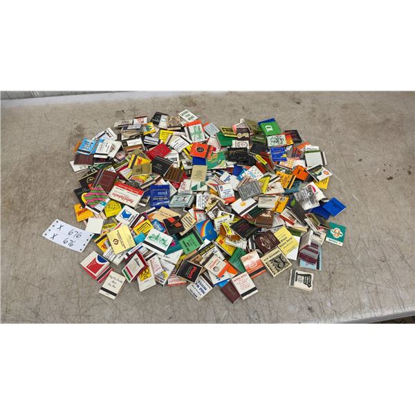 Large Collection of Vintage Advertising Matchbooks from Hotels, Restaurants, and Businesses