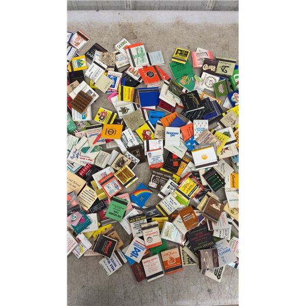 Large Collection of Vintage Advertising Matchbooks from Hotels