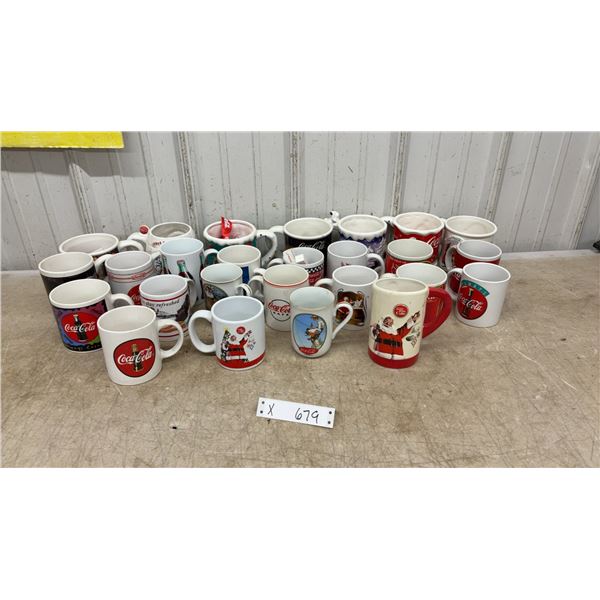 Large Collection of Coca-Cola Mugs