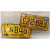 Image 2 : 15 Manitoba 1976 License Plates with Matching Pairs