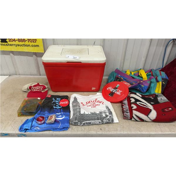 Coca-Cola Cooler, Duffle Bag, Frisbee, Hat, Jump Rope, Playing Cards, London T-Shirt and More