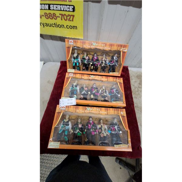 NSYNC on Tour 2000 Collector's Edition Marionette Sets by All Entertainment, 3 Boxes of 5 Figures