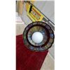 Image 6 : Vintage Tiffany-Style Stained Glass Hexagonal Hanging Pendant Lamp Shade 18" at Base Diameter
