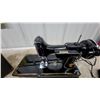 Image 3 : Singer Featherweight 221 Sewing Machine With Case, Foot Pedal, Thread and More