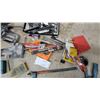 Image 3 : Blue-Framed Hacksaw with Orange Blade, Staplers, Drill Bits, Hole Saws, DeWalt Bits and More