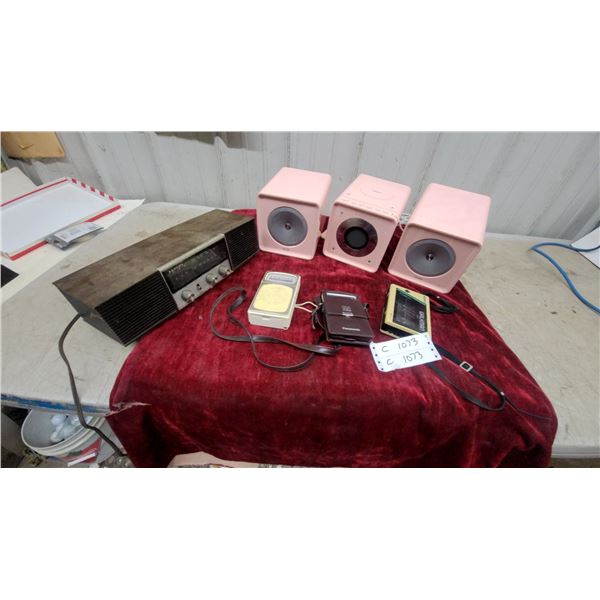 Philips Micro Stereo System, Sony Walkman WM-11, Panasonic Cassette Player, Lloyds Receiver and Mor