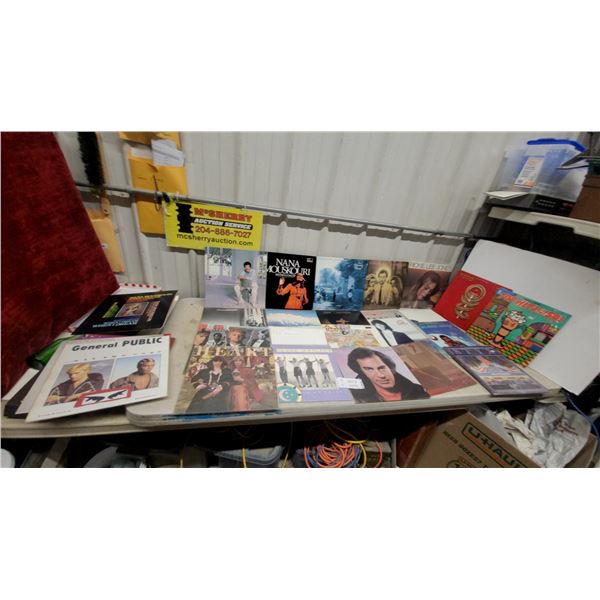 Assorted Vinyl Records Including General Public, Toto, Styx, Cat Stevens, Rickie Lee Jones