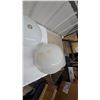 Image 3 : 3 Vintage Milk Glass Flushmount Ceiling Light Fixtures with Chrome and Metal Mounting Hardware