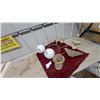 Image 1 : Vintage Light Fixtures: Copper Two-Light Pendant, Brass Sconce, Gold Semi-Flush Mount and More