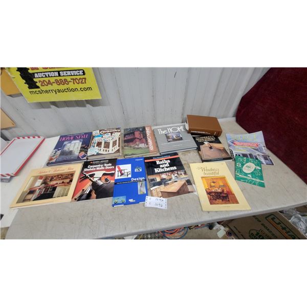 Home Design and Carpentry Books Including Home Style, Kitchen and Bathroom Ideas, and More
