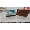 Image 1 : Vintage Singer 328K Style-O-Matic Sewing Machine in Light Blue with Carrying Case, C. 1960