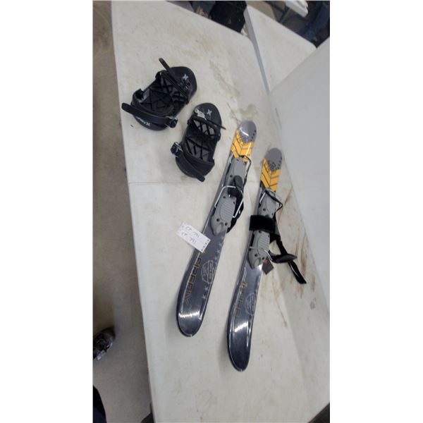Firefly RPX 89 Skiboards with Strap Bindings and Hurley Snowboard Bindings
