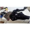 Image 1 : Vintage Fur Garments Including Brown Faux Fur Coat, Black Fur Coat, and Black Tail Stole