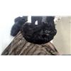 Image 6 : Vintage Fur Garments Including Brown Faux Fur Coat, Black Fur Coat, and Black Tail Stole