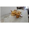 Image 2 : Push-Button Telephone Carved from Natural Burl Wood with Coiled Cord Amazing Phone