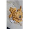 Image 3 : Push-Button Telephone Carved from Natural Burl Wood with Coiled Cord Amazing Phone