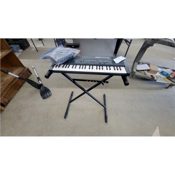 Yamaha PortaSound PSS-450 Electronic Keyboard with X-Style Stand, Cables, and More