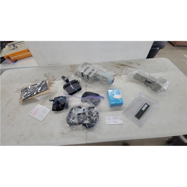 Crucial 2GB DDR2-800 PC2-6400U RAM, Keyboard, Seagate Backup plus, Power Adapters and More