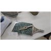 Image 5 : UGG Tasman Slippers, Olive Green Suede with Patterned Trim and Sherpa Lining