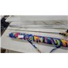 Image 4 : Shimano Ultra Cast Baitcasting Rod and Reel, Patterned Beach Mat, and Window Blind Headrail
