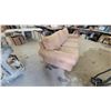 Image 5 : Tan Microfiber Upholstered Three-Seat Sofa with Rounded Armrests