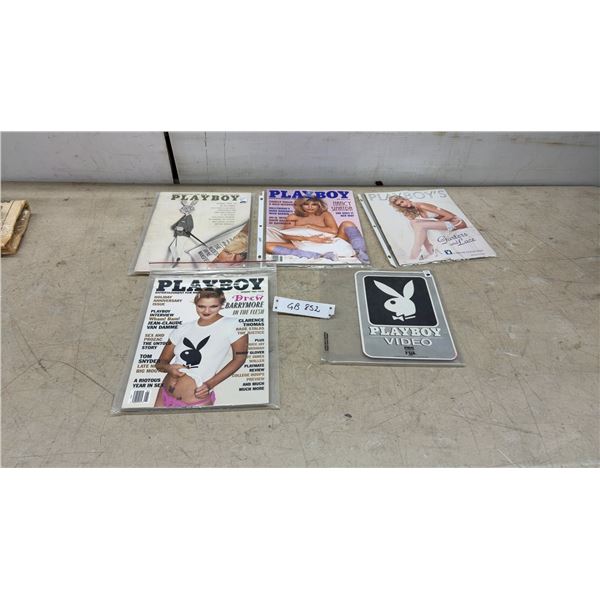 Playboy Magazine Specials, June 1963 Mansfield, 1995 Barrymore, Sinatra, Video Decal and More