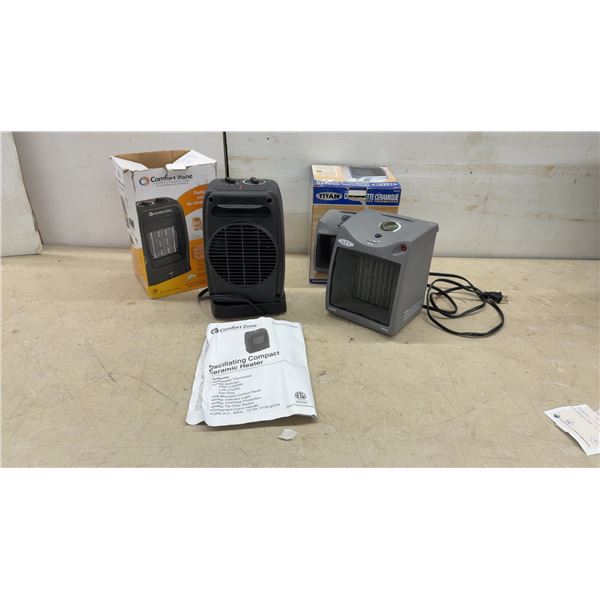 Electric Heaters: Comfort Zone CZ448CN 1500W Ceramic Heater & Titan 1000W/1500W Heater