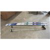 Image 1 : Elan 500 Cross-Country Skis with No-Wax Base, Step-In Bindings, and Ski Poles