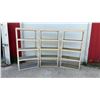Image 1 : Three 5-Tier Plastic Shelving Units 72 x 18 x 36
