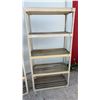 Image 5 : Three 5-Tier Plastic Shelving Units 72 x 18 x 36