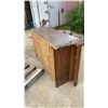 Image 3 : Antique Oak Store Counter with Drawers & Cabinet 71 x 20 x 34