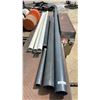 Image 1 : 7 Lengths of 4" and 3" PVC Pipe, Longest Is 143"