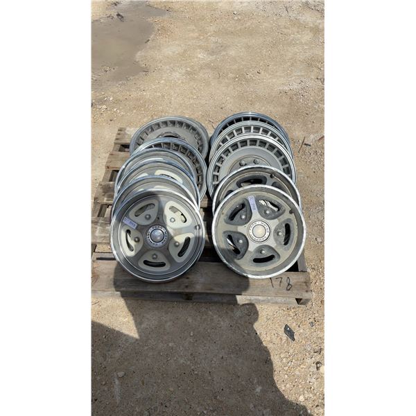 6 Ford Motor Company Hubcaps & 7 Other Hubcaps