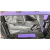 Image 3 : Jetstream Purple Two-Wheel Upright Rolling Suitcase with Exterior and Interior Zippered Pockets