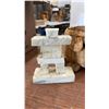 Image 2 : Assorted Cat & Pig Figurines & Baskets, Marble Inukshuk, & Red Balloon Sculpture