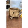 Image 3 : Assorted Cat & Pig Figurines & Baskets, Marble Inukshuk, & Red Balloon Sculpture