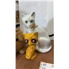 Image 4 : Assorted Cat & Pig Figurines & Baskets, Marble Inukshuk, & Red Balloon Sculpture