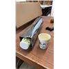 Image 2 : Vintage Cup Dispenser, Assorted Figurines, Faux Flowers, & More