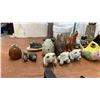 Image 4 : Vintage Cup Dispenser, Assorted Figurines, Faux Flowers, & More