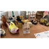 Image 7 : Vintage Cup Dispenser, Assorted Figurines, Faux Flowers, & More