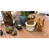 Image 8 : Vintage Cup Dispenser, Assorted Figurines, Faux Flowers, & More