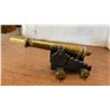 Image 2 : Two Brass Miniature Cannons, Brass & Glass Pocket Watch-Style Picture Frame, & Cast Iron Penguin
