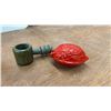 Image 2 : Metal Angel Garden Figure, Wood Bowl, & Red Walnut Nutcracker