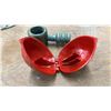 Image 3 : Metal Angel Garden Figure, Wood Bowl, & Red Walnut Nutcracker