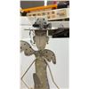 Image 5 : Metal Angel Garden Figure, Wood Bowl, & Red Walnut Nutcracker