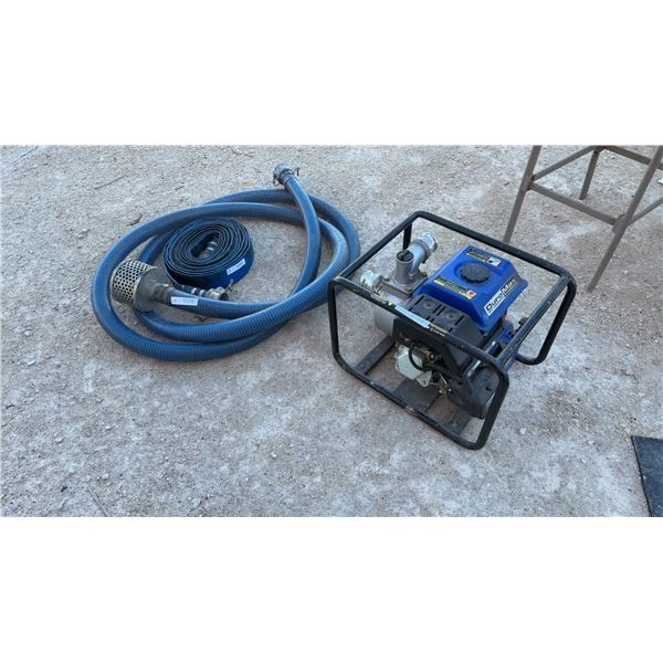 DuroMax 7.0 HP Water Pump, Suction Hose with Strainer, & Discharge Hose